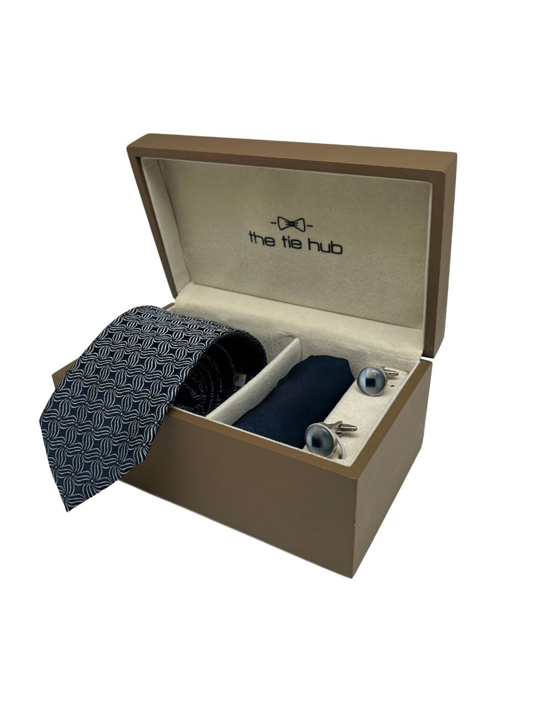 

The Tie Hub Men Accessory Gift Set of, Navy blue