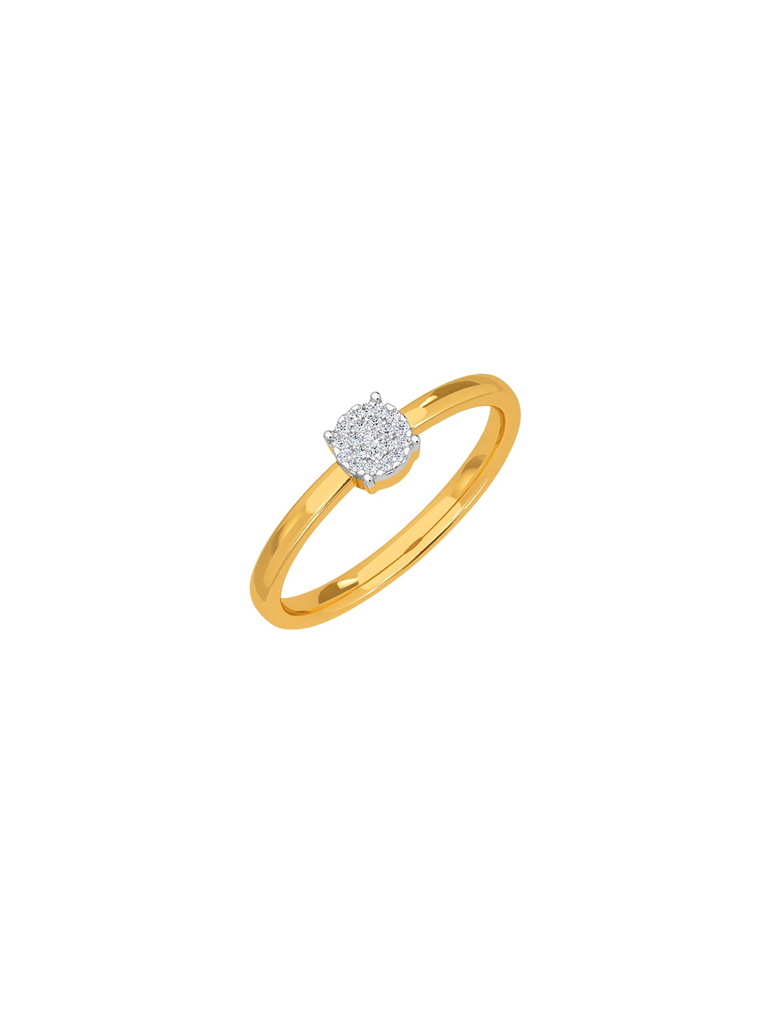 

KISNA DIAMOND AND GOLD JEWELLERY Women 14KT Finger Ring Diamond 0.05 CT, Yellow