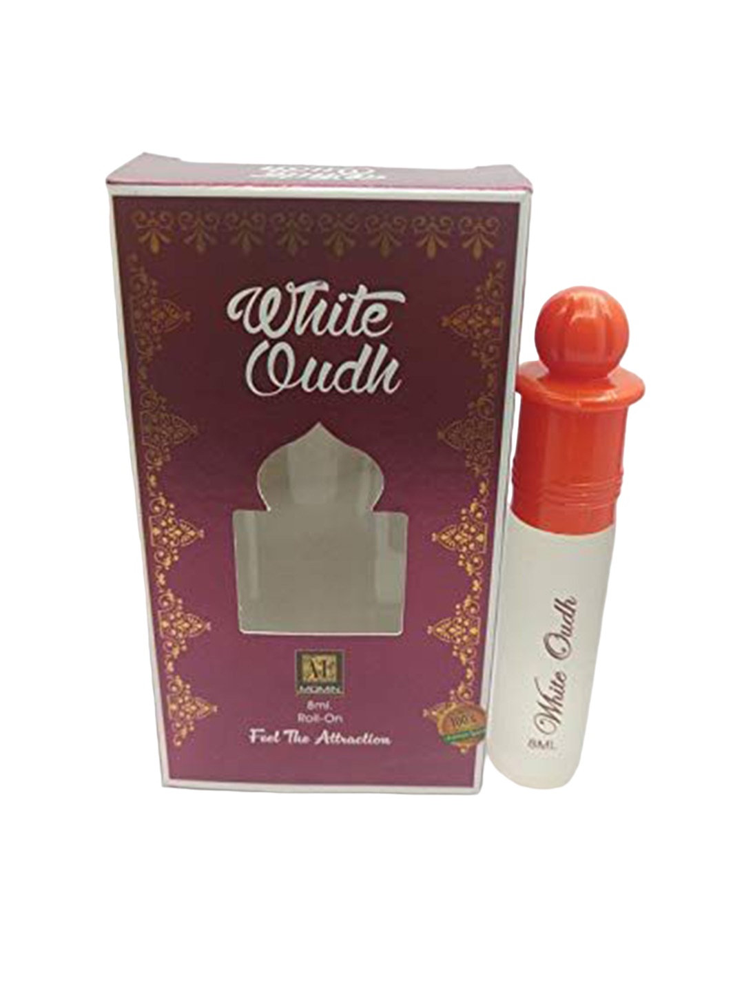 

RAVIOUR LIFESTYLE White Oudh 100% Pure Floral Roll On Attar- 8 ml, Transparent