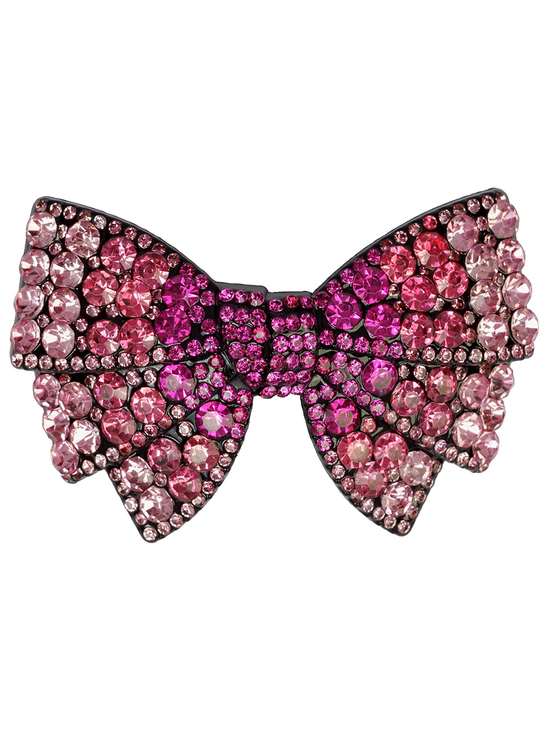

Aye Candy Girls Embellished Fashion French Bow on Barrette Clip, Pink