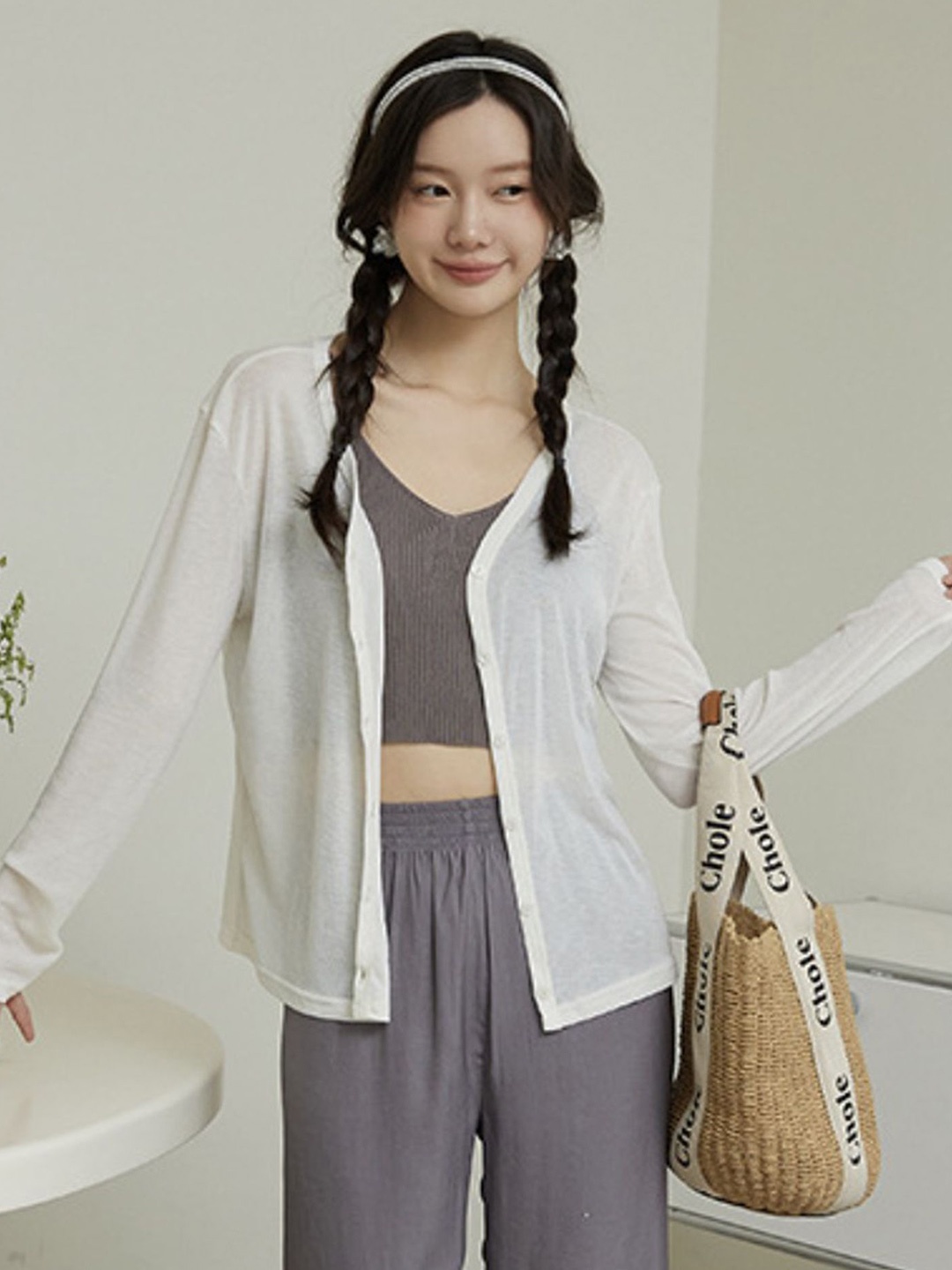 

LULU & SKY Women Regular Fit Cardigan, White