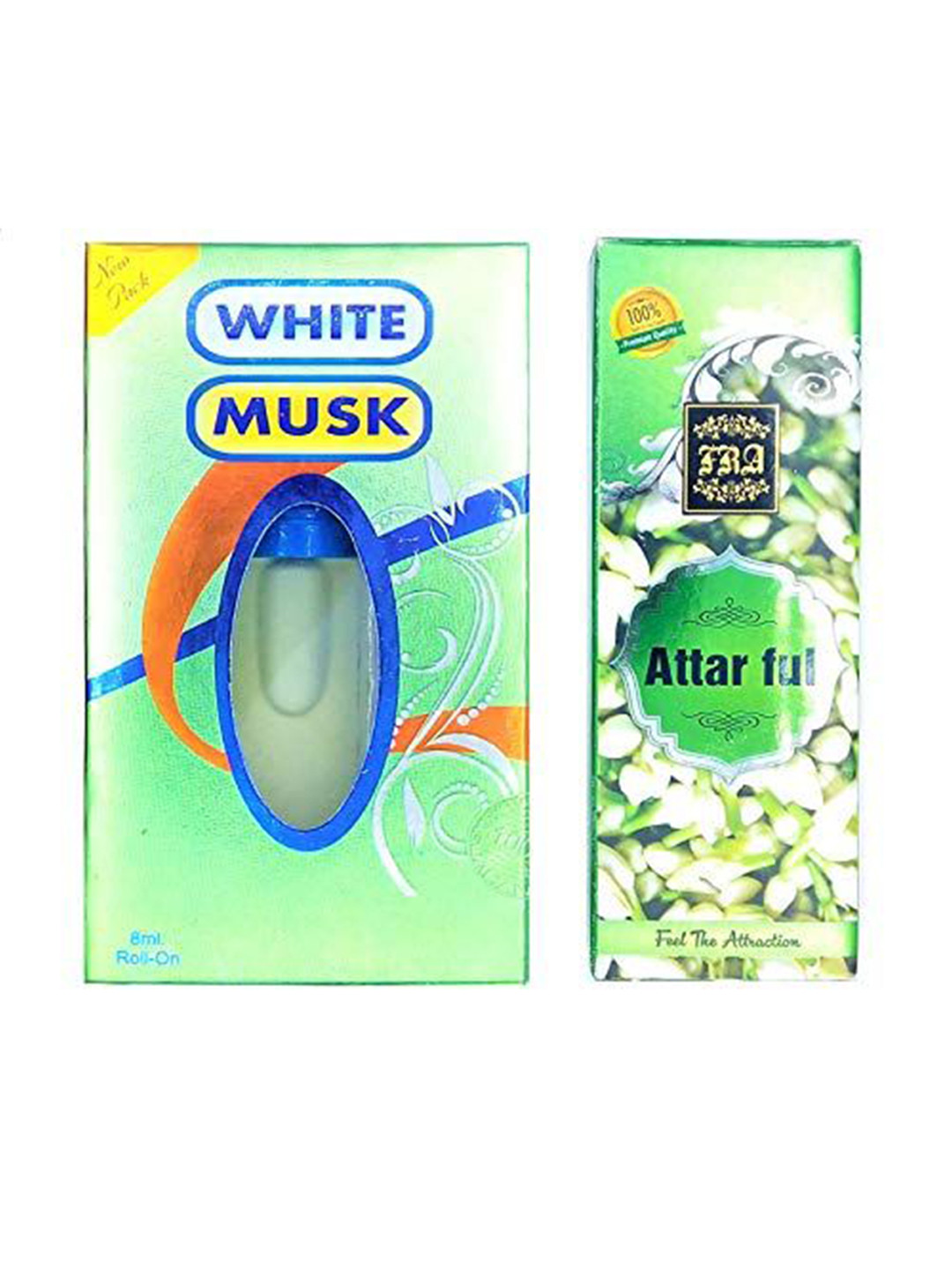 

RAVIOUR LIFESTYLE Set Of 2 Attar Ful & White Musk Attar - 8ml Each, Transparent