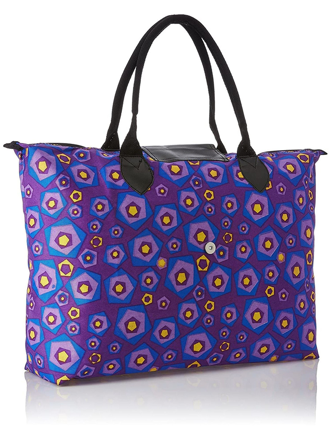 

Kuber Industries Printed Structured Tote Bag, Blue