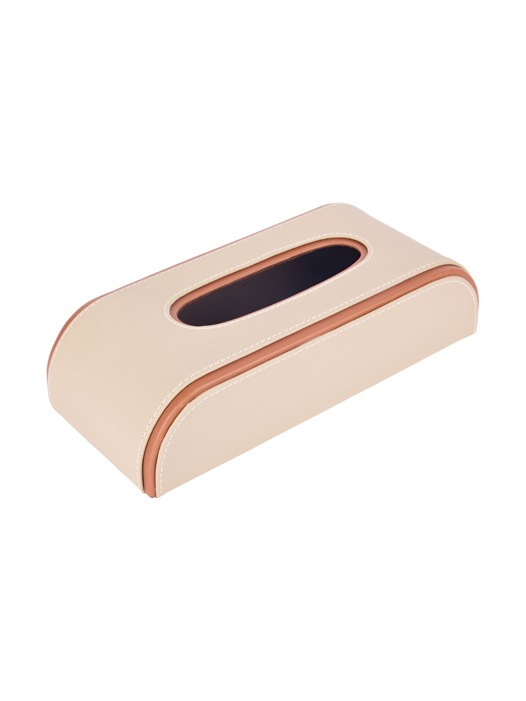 

Premsons Beige Leather Tissue Holders