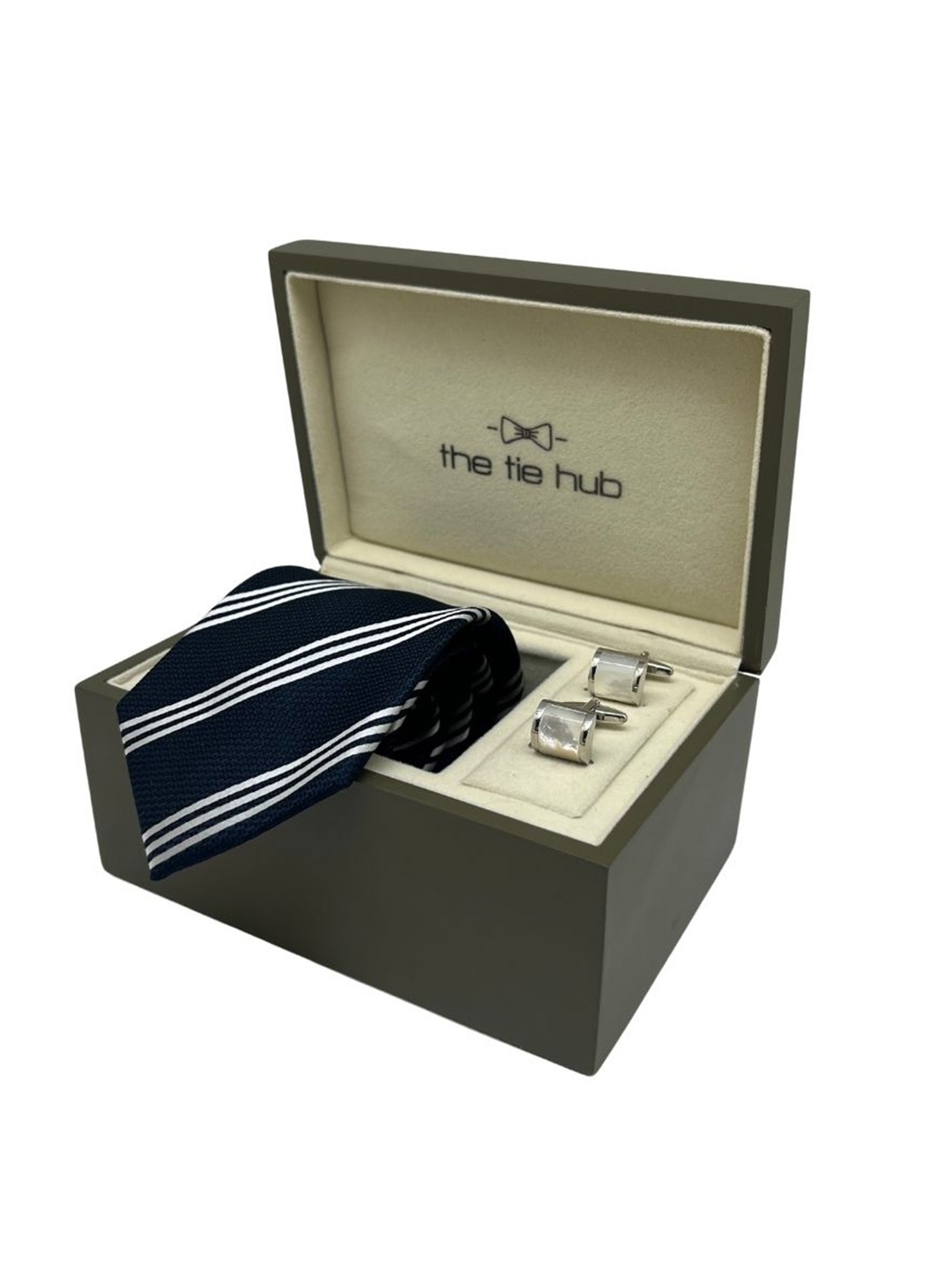 

The Tie Hub Men Accessory Gift Set, Navy blue