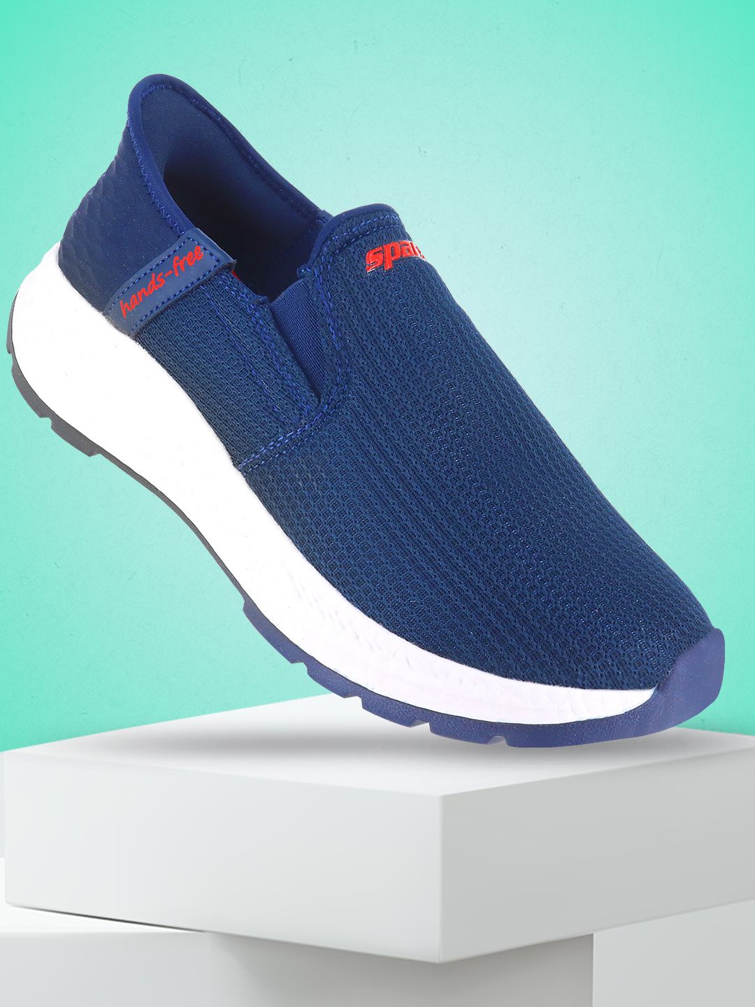

Sparx Men Mesh Walking Shoes, Navy blue