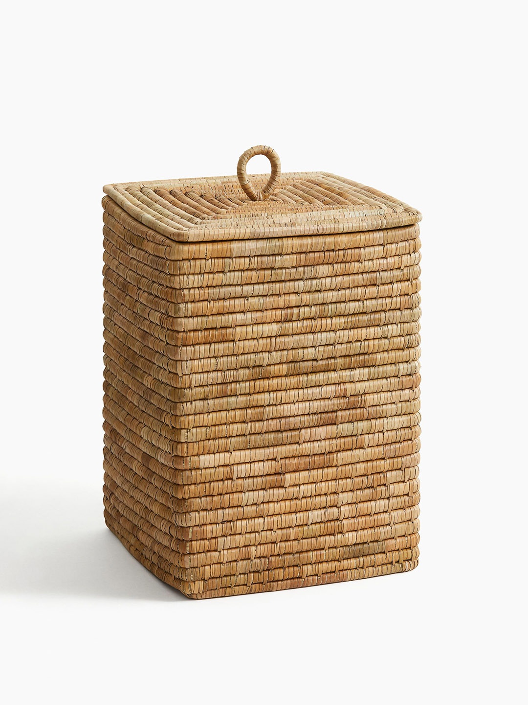 

H&M Beige-Coloured Square Seagrass Laundry Basket
