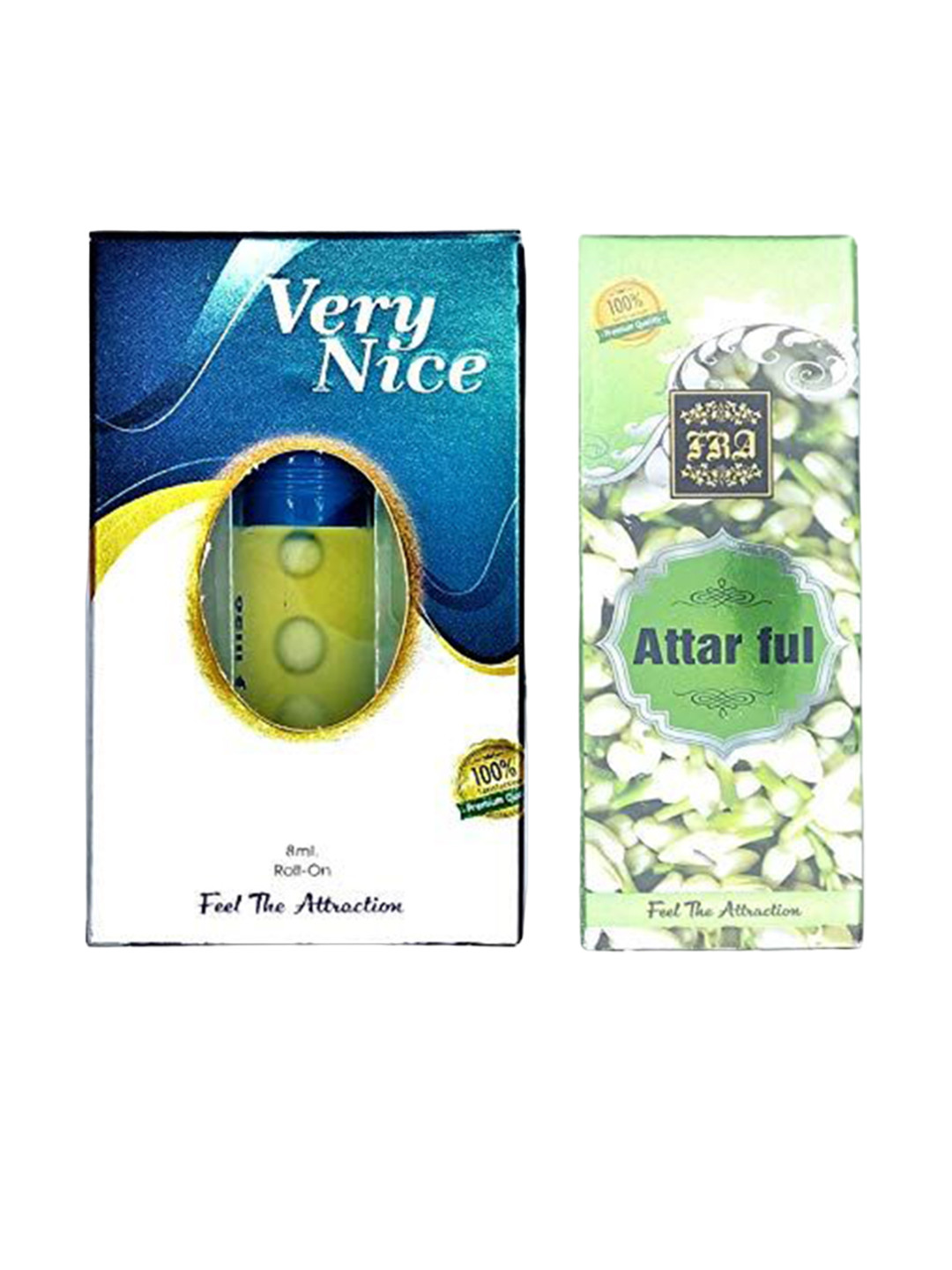 

RAVIOUR LIFESTYLE Set Of 2 Attar Ful & Very Nice Alcohol Free Attar - 8ml Each, Transparent