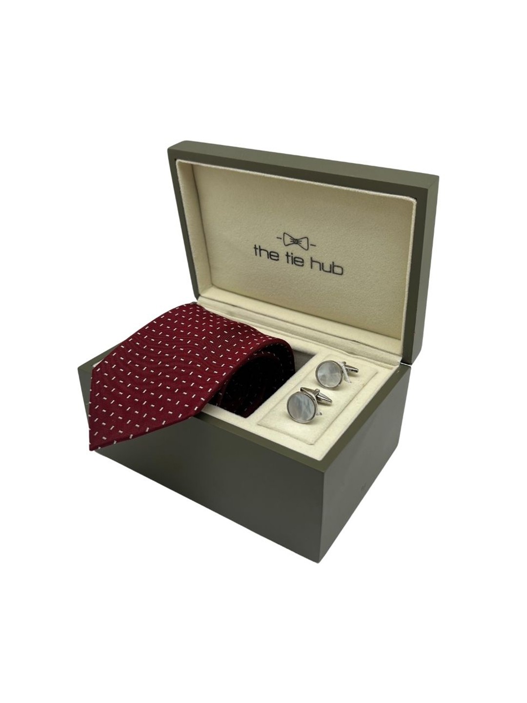 

The Tie Hub Men Accessory Gift Set, Maroon