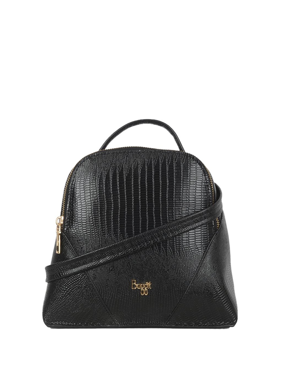 

Baggit Women Textured PVC Backpack, Black