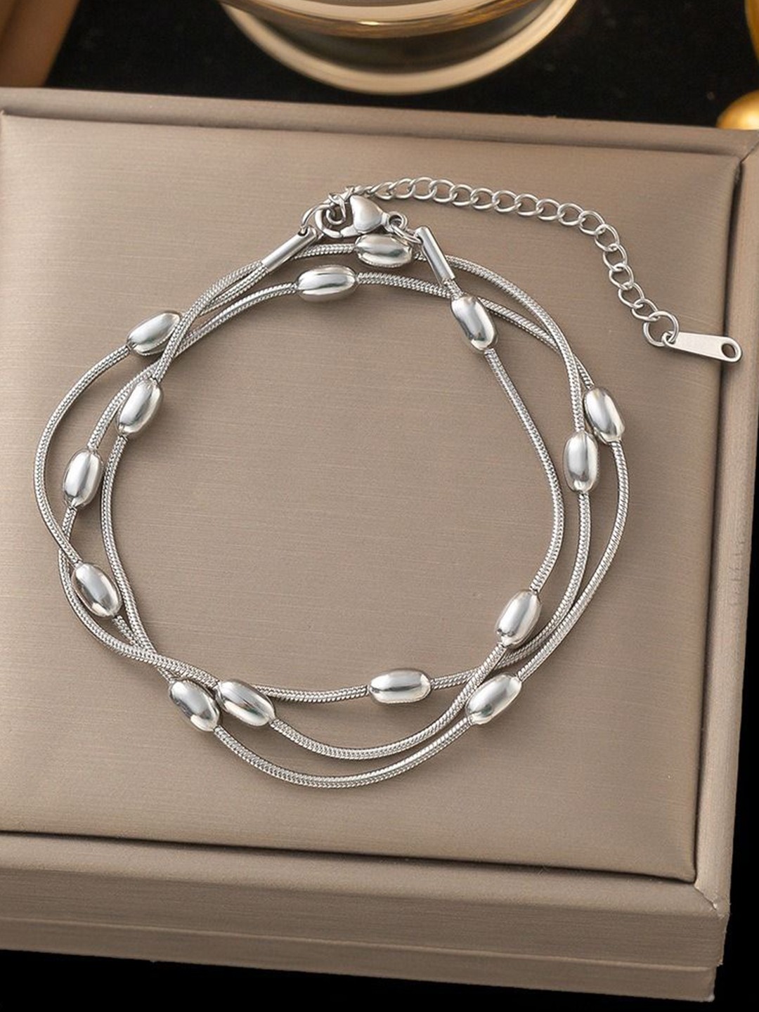 

MYKI Stainless Steel Wraparound Bracelet, Silver