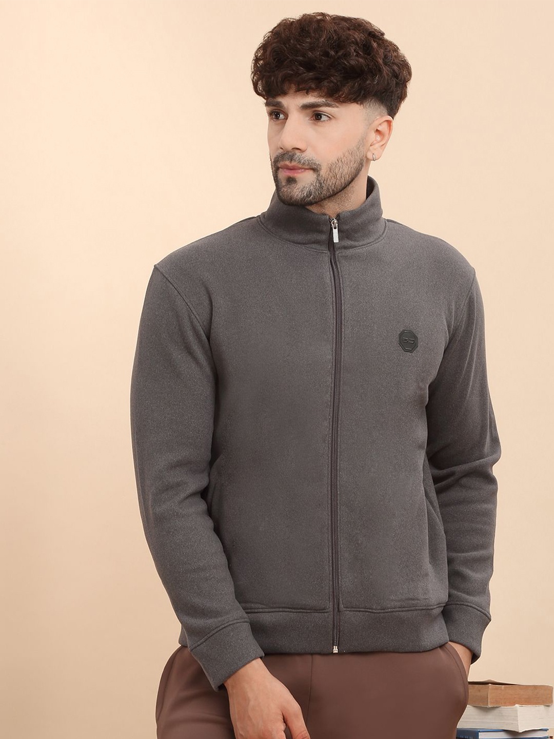 

Sweet Dreams Men High Neck Sweatshirt, Grey