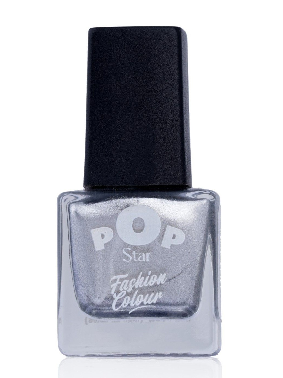 

Fashion Colour Pop Star Quick Drying Glossy Nail Polish - 6.5 ml - 571, Silver