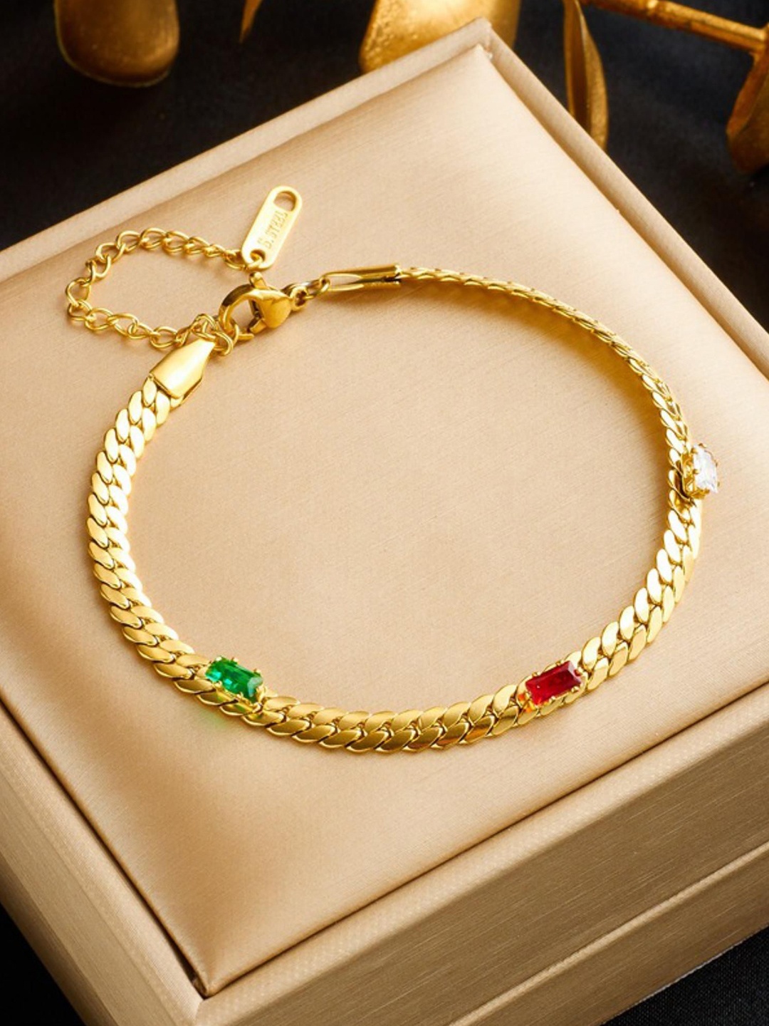 

MYKI Gold-Plated Stainless Steel Wraparound Bracelet