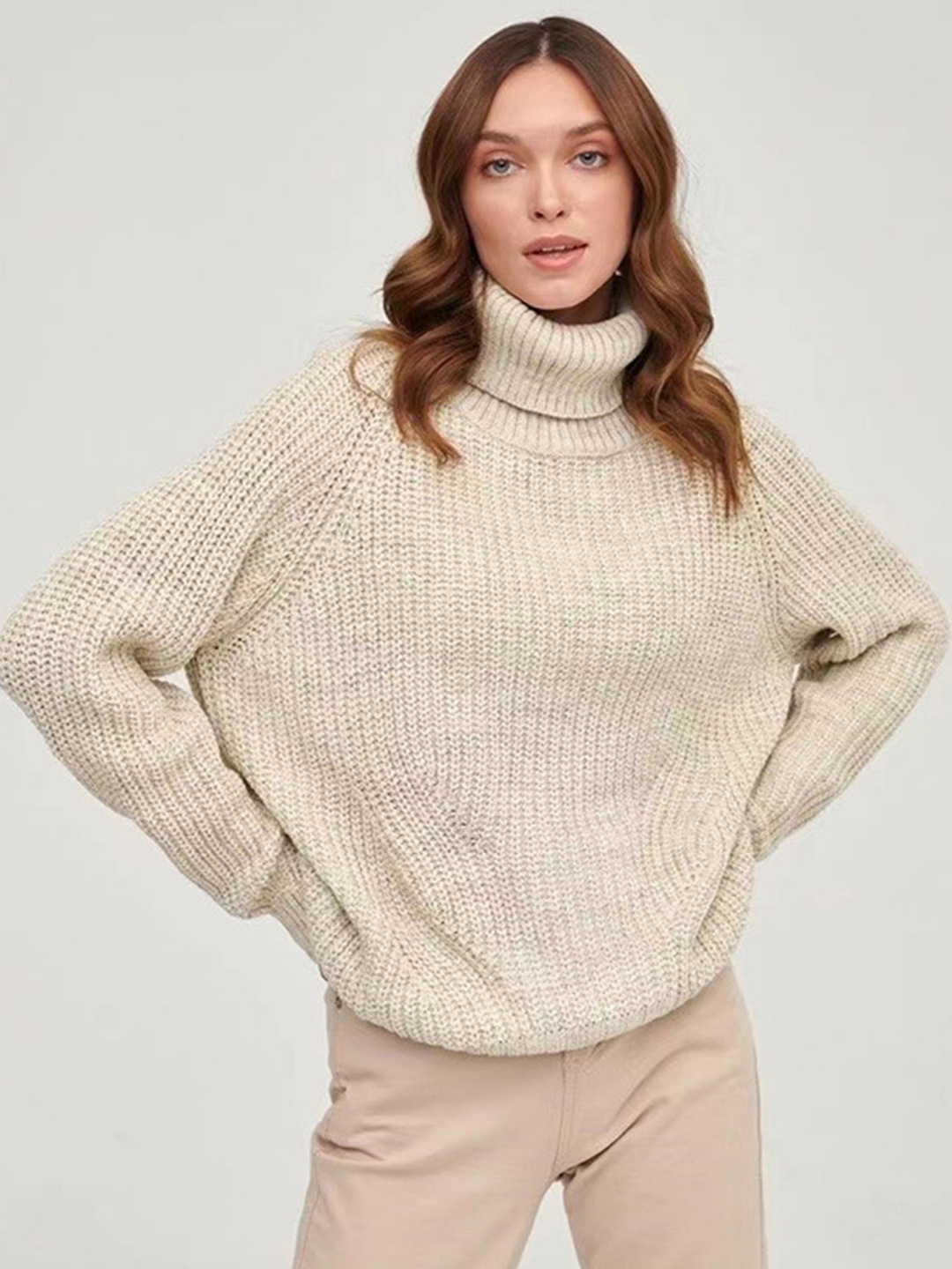 

LULU & SKY Women Pullover Sweater, Beige