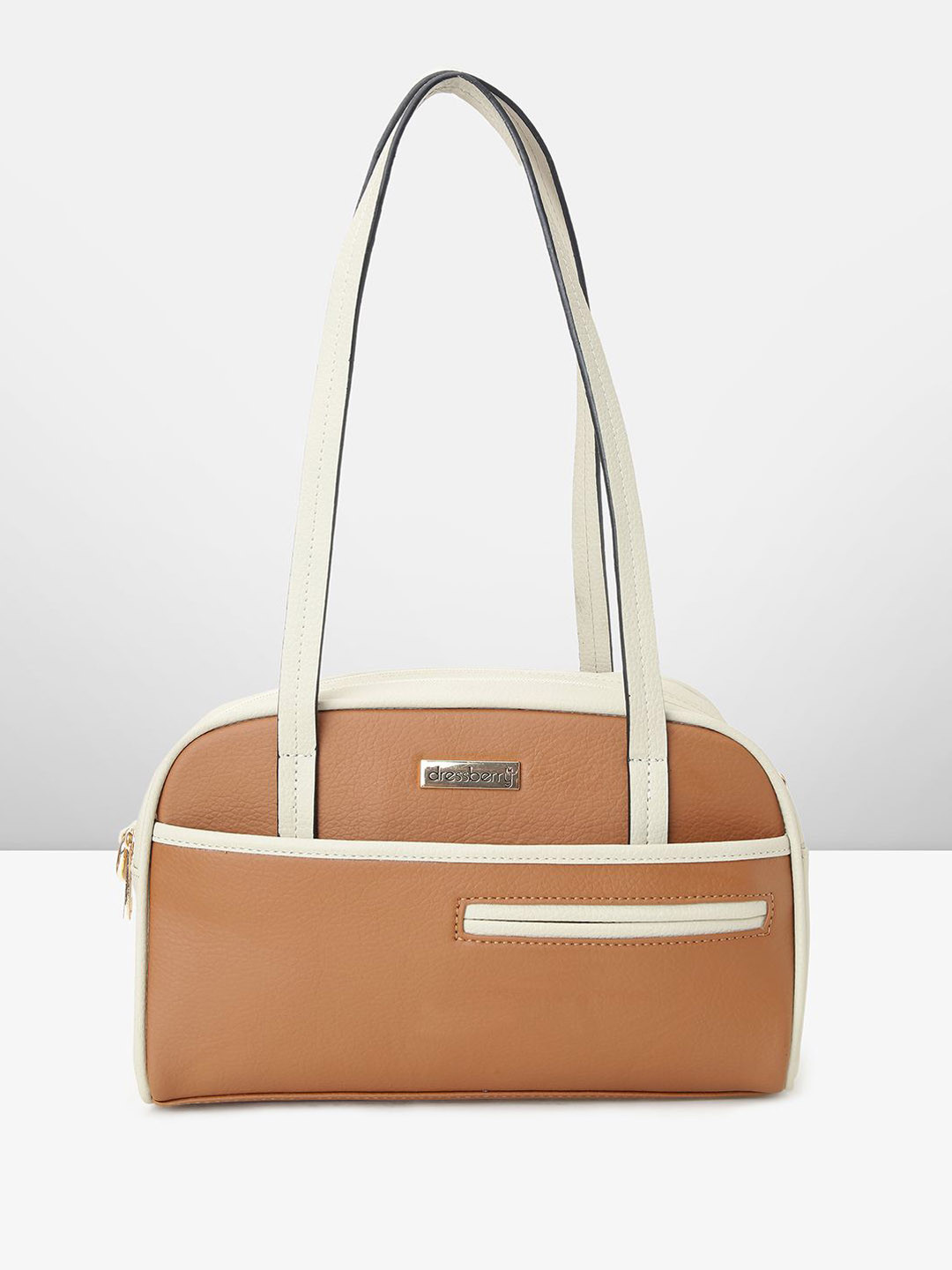 

DressBerry Women Textured Solid Structured Shoulder Bag, Beige