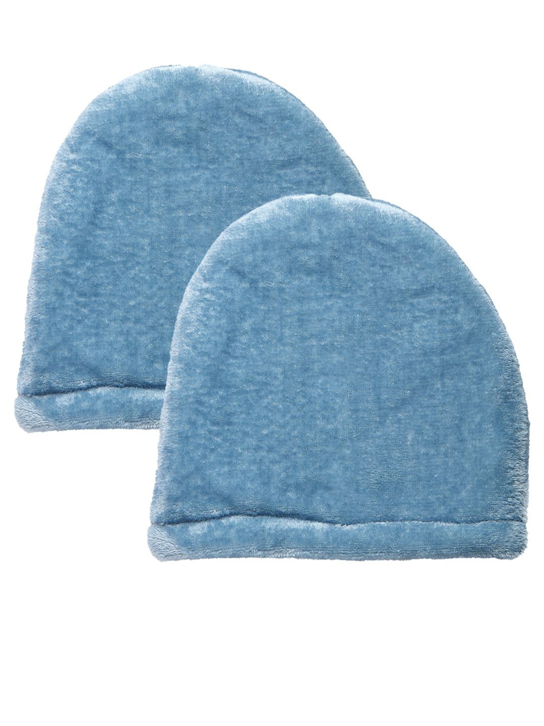 

KLOTTHE Girls Pack Of 2 Wollen Beanie Caps, Blue