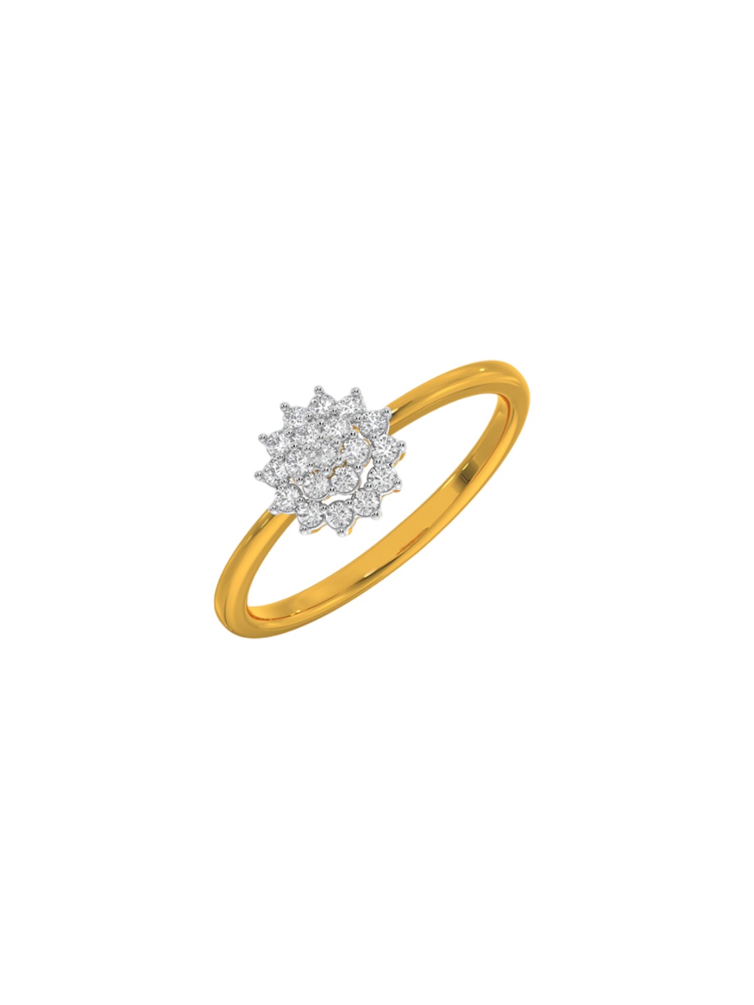 

KISNA DIAMOND AND GOLD JEWELLERY 18KT Finger Ring Diamond 0.19g, Yellow