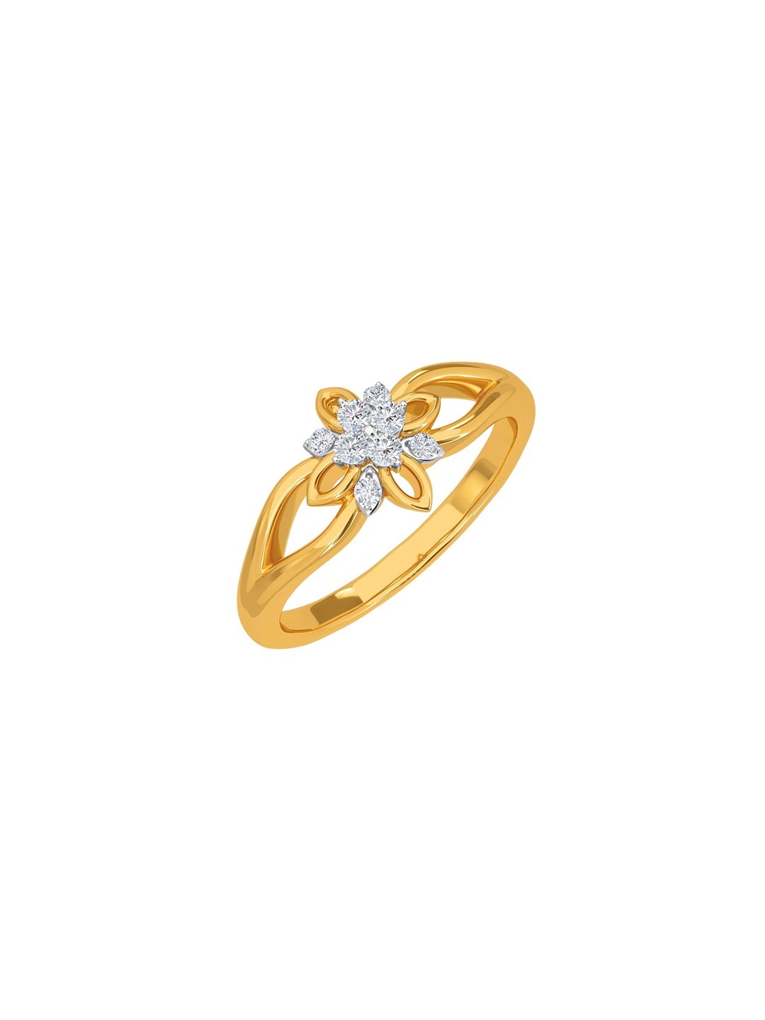 

KISNA DIAMOND AND GOLD JEWELLERY 18KT Finger Ring Diamond 0.01g, Yellow