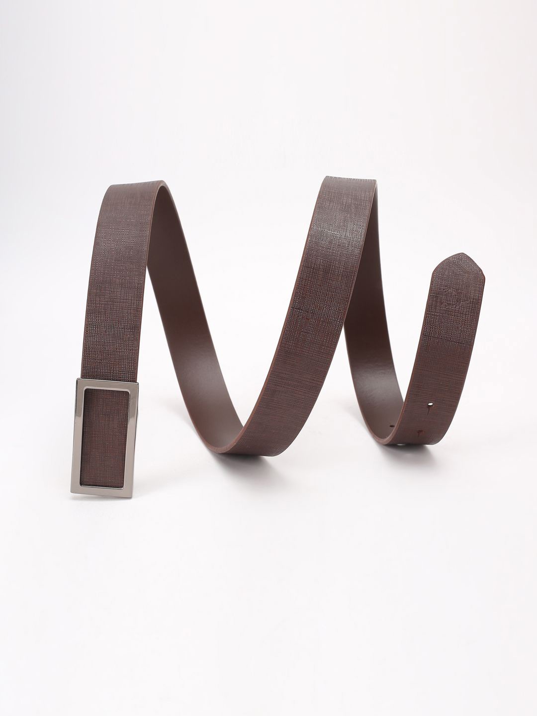 

Allen Solly Men Textured Leather Belt, Brown