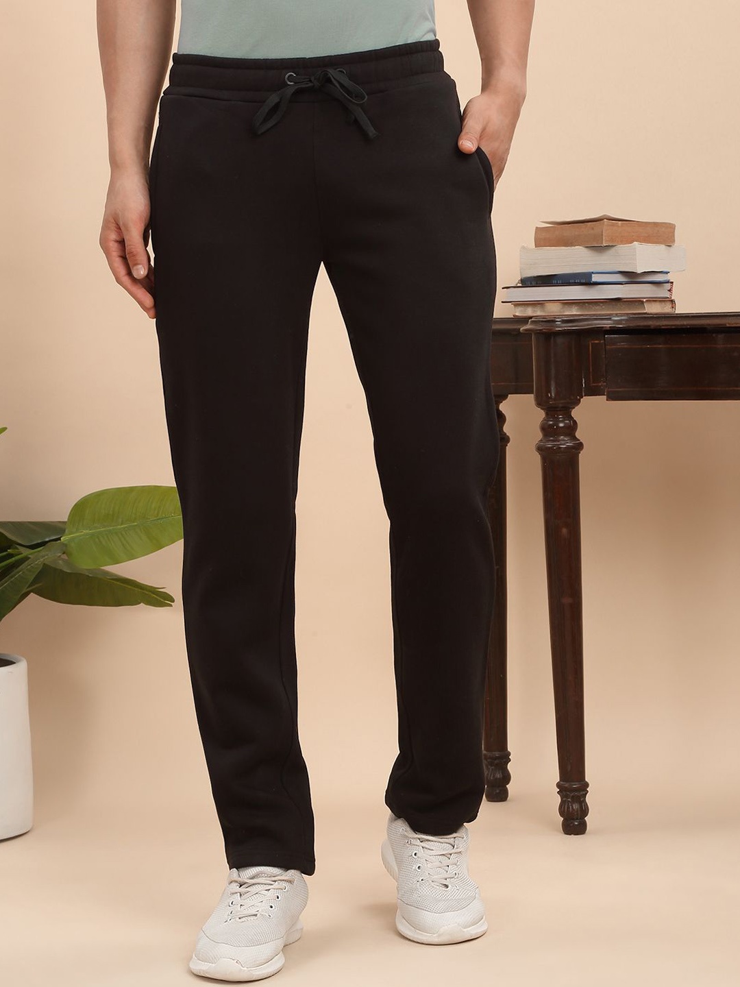 

Sweet Dreams Men Cotton Regular Fit Track Pants, Black