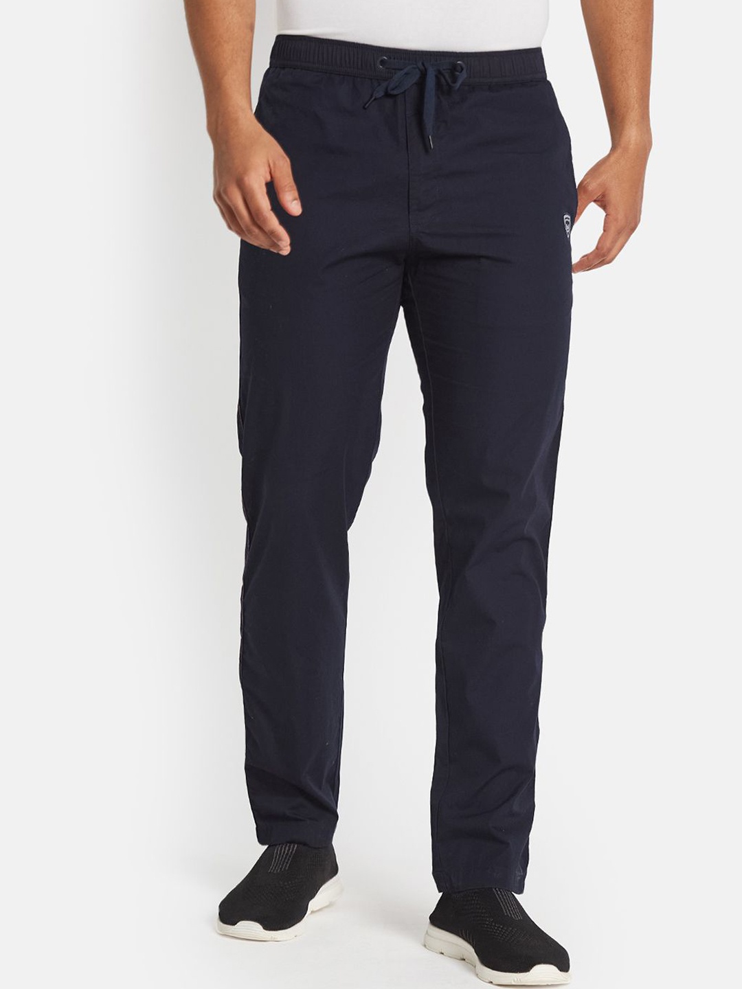 

Octave AW24 Men Cotton Regular Fit Mid-Rise Track Pants, Navy blue