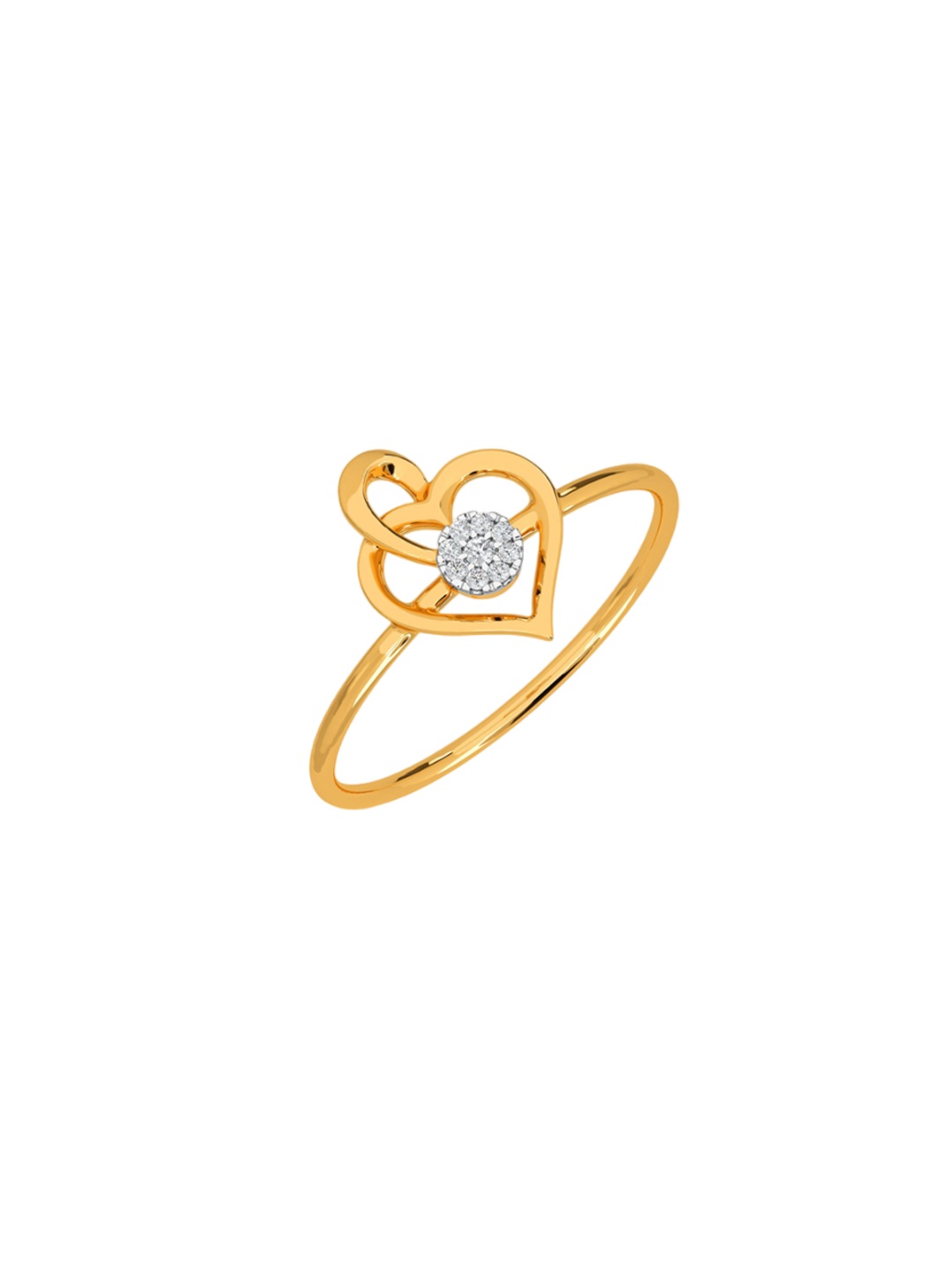 

KISNA DIAMOND AND GOLD JEWELLERY 14KT Yellow Gold Diamond Ring 0.03 Carat