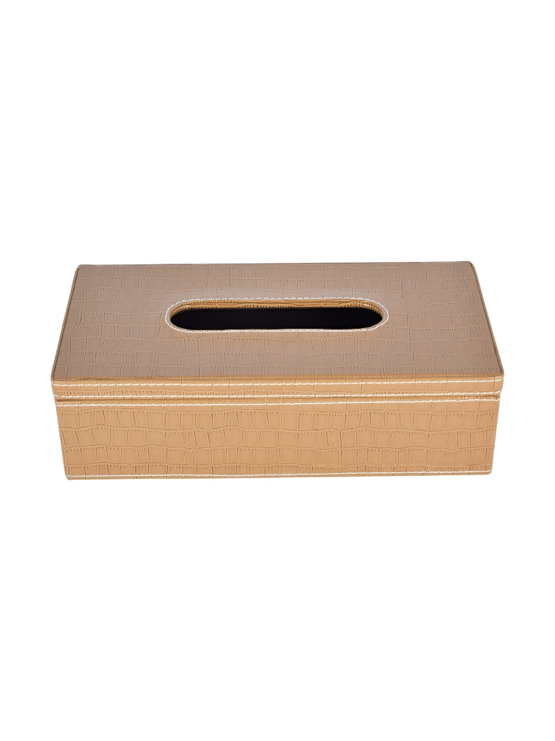 

Premsons Beige & White Leather Tissue Holder