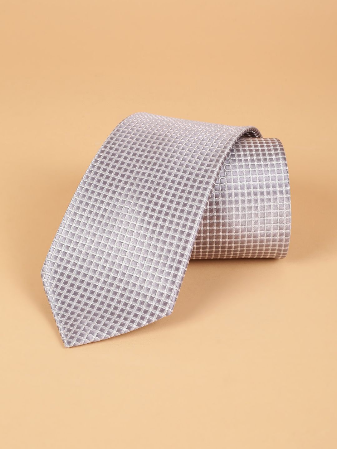 

Van Heusen Men Woven Design Skinny Tie, Grey