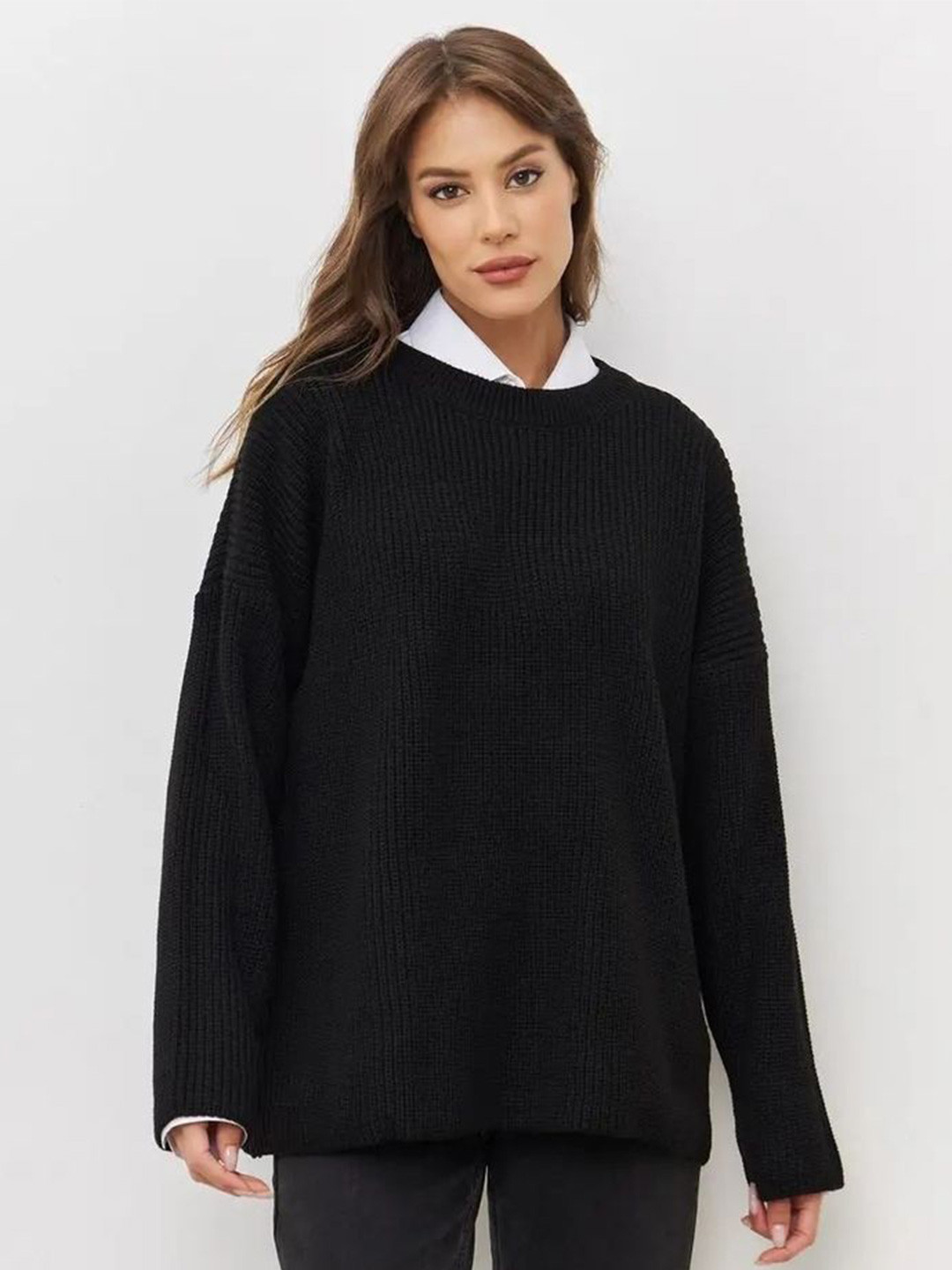 

LULU & SKY Women fwd Pullover Sweaters, Black