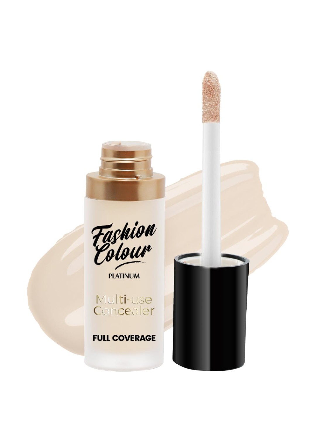 

Fashion Colour Platinum Full Coverage Multi-Use Concealer 15 ml - Ivory 01, Beige