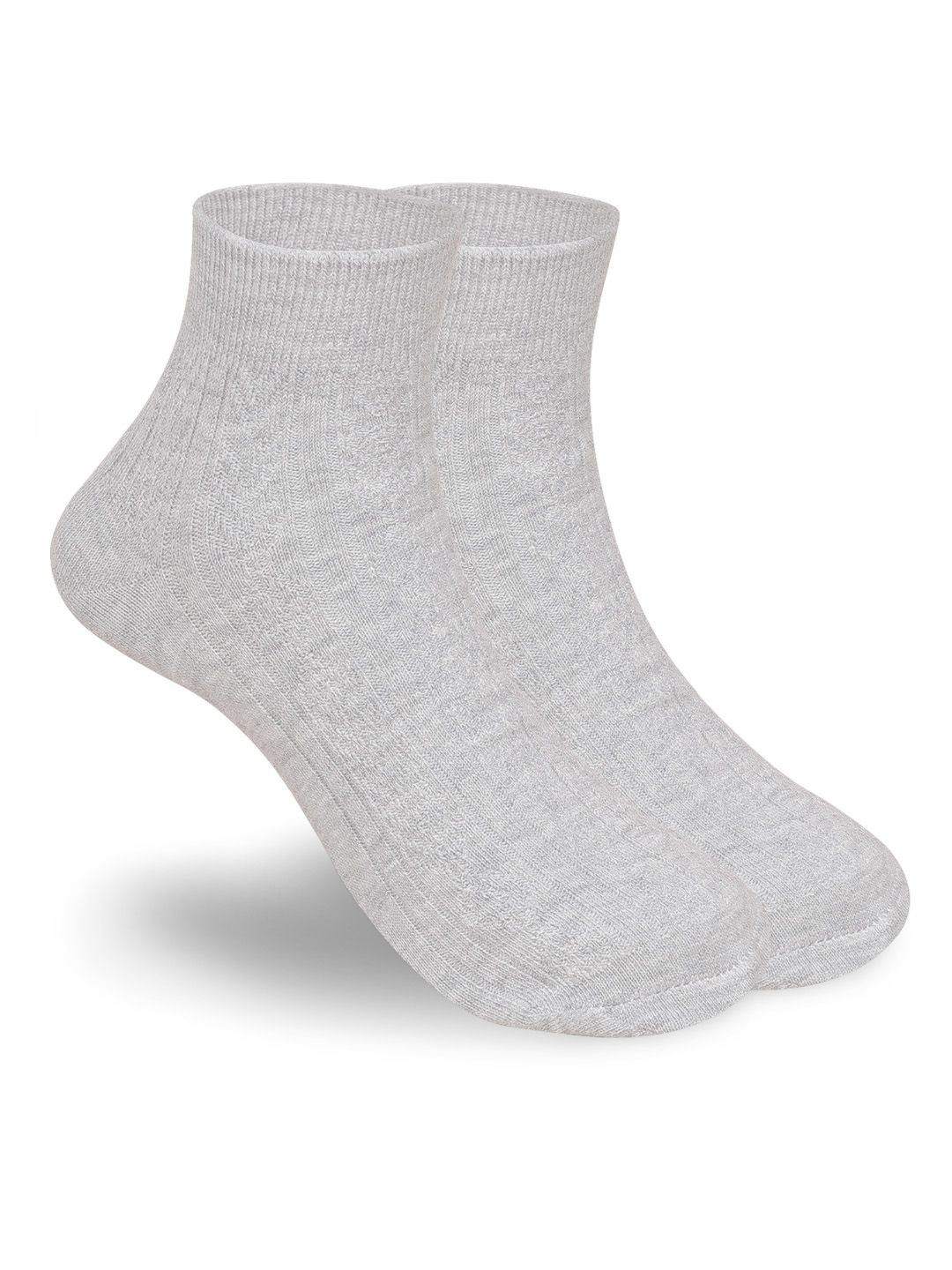 

FOOTPRINTS Women Pack Of 2 Ankle-Length Socks, Grey