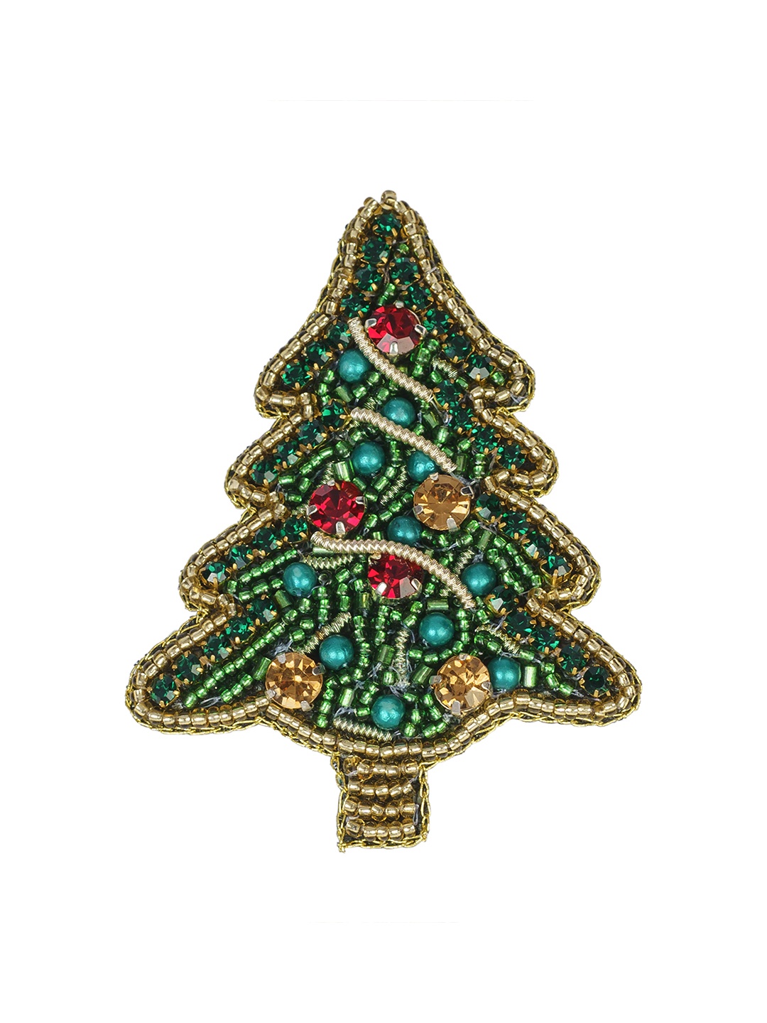 

Aye Candy Girls Embellished Christmas Tree on Aligator Claw Clip, Green