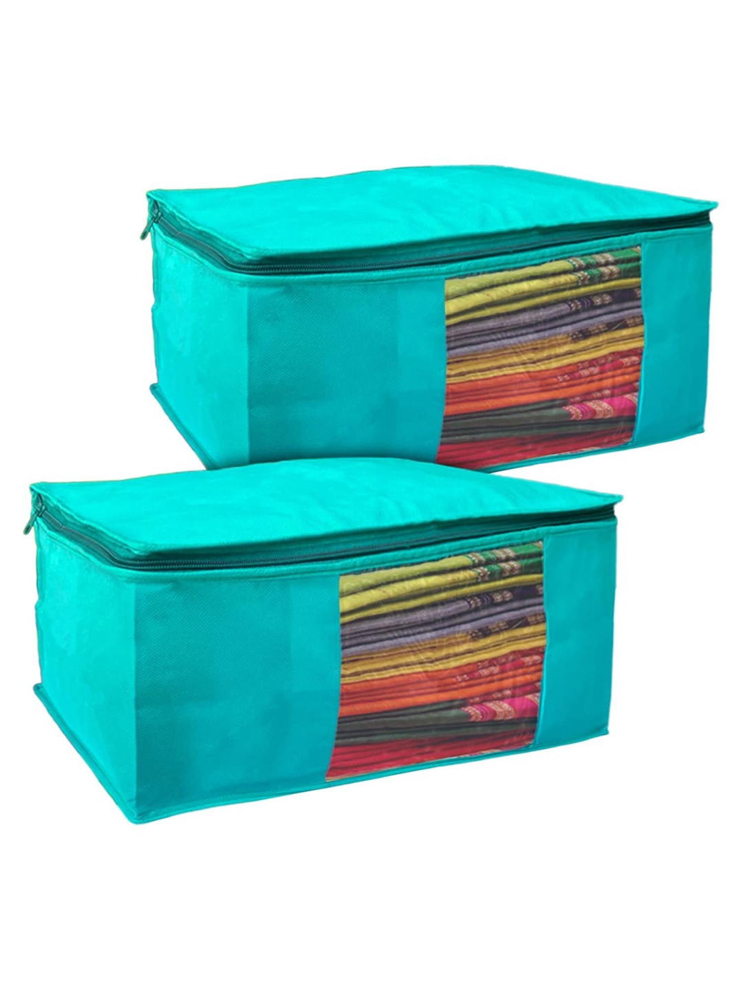

Kuber Industries Blue 2 Pieces Saree Covers Organisers