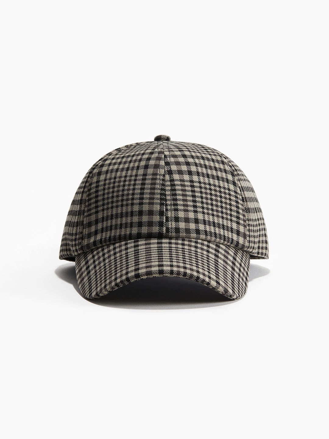 

H&M Checked Caps, Black