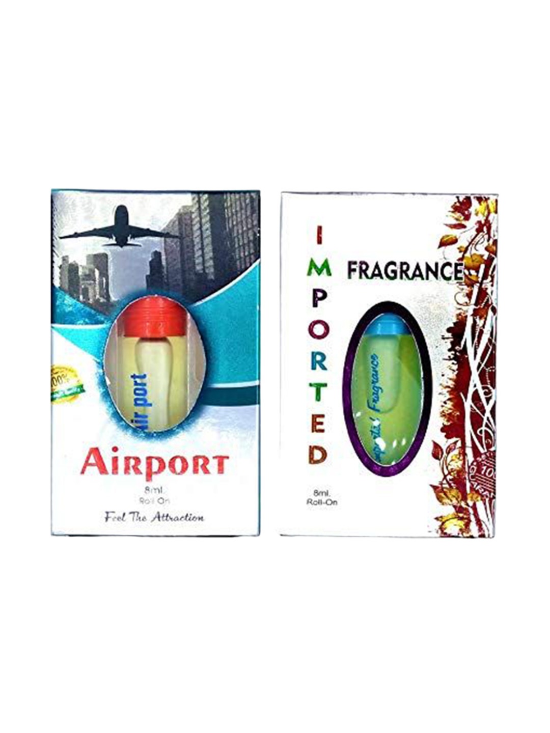 

RAVIOUR LIFESTYLE Set Of 2 Airport & Imported Attar - 8ml Each, Transparent