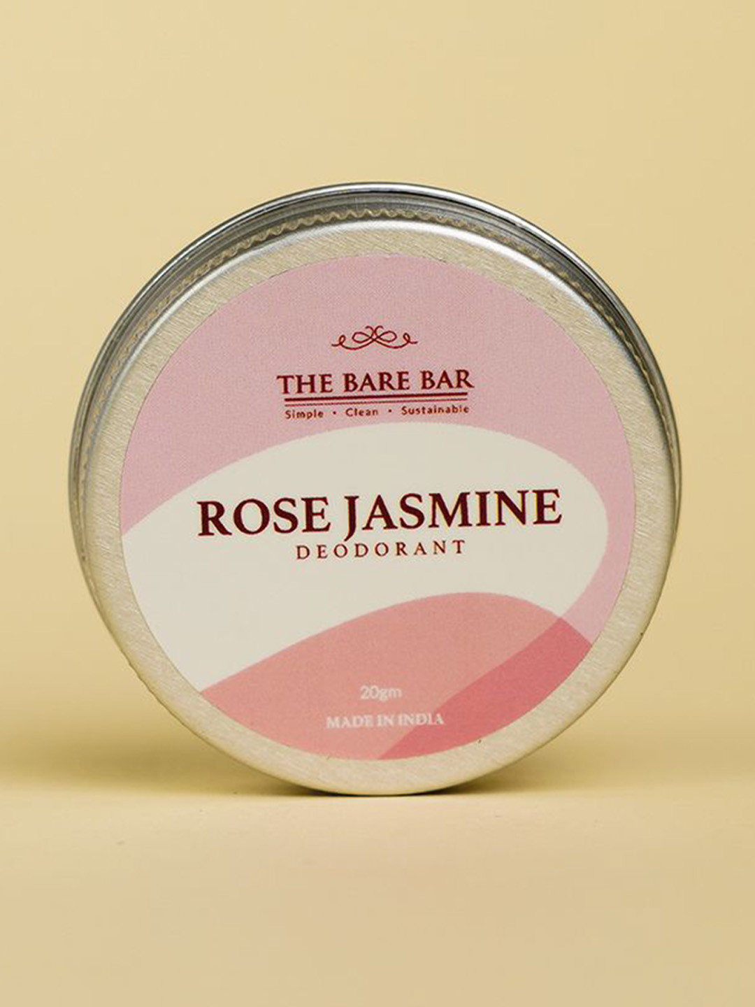 

The Bare Bar Rose Jasmine Deodorant- 20 g, Cream