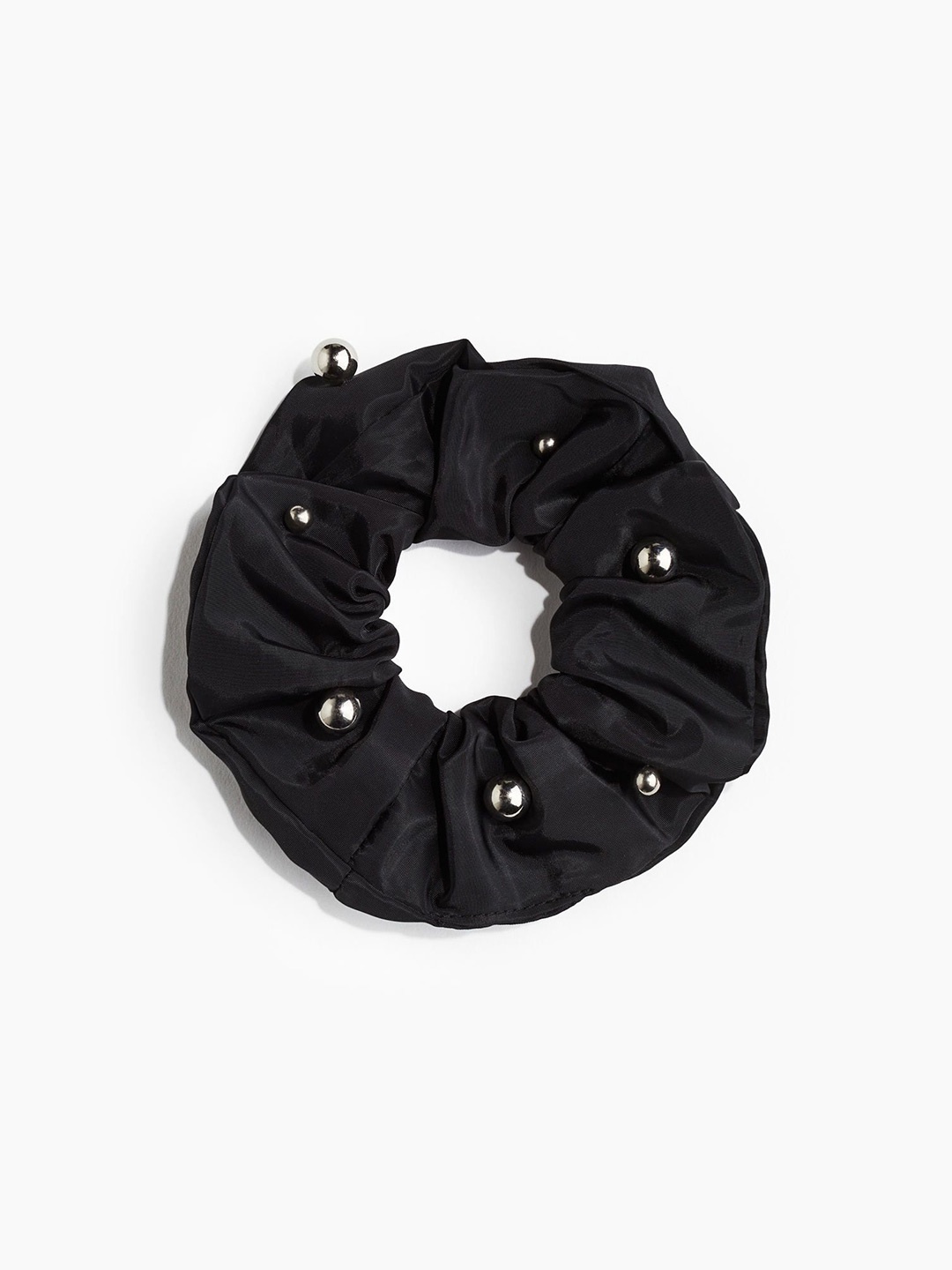 

H&M Women Beaded Scrunchie, Black