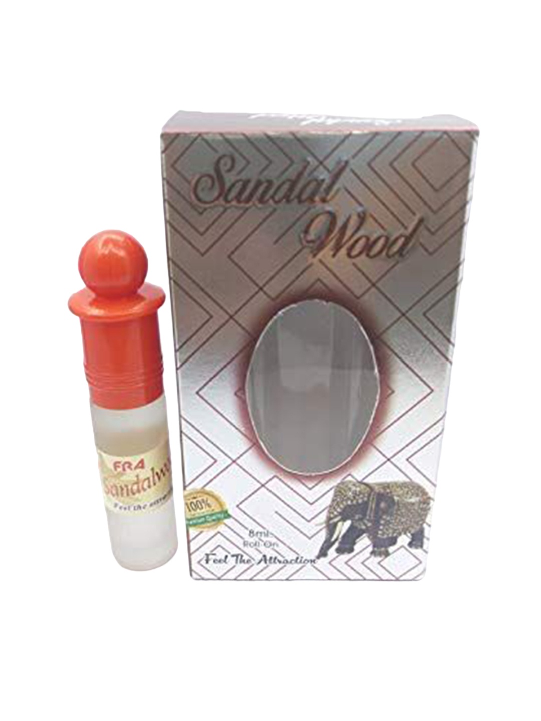 

RAVIOUR LIFESTYLE 100% Pure Sandalwood Alcohol Free Floral Roll On Attar - 8 ml, Transparent