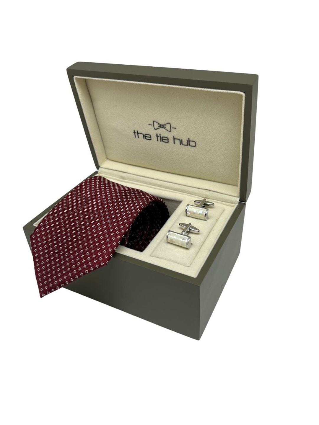 

The Tie Hub Men Accessory Gift Set, Burgundy