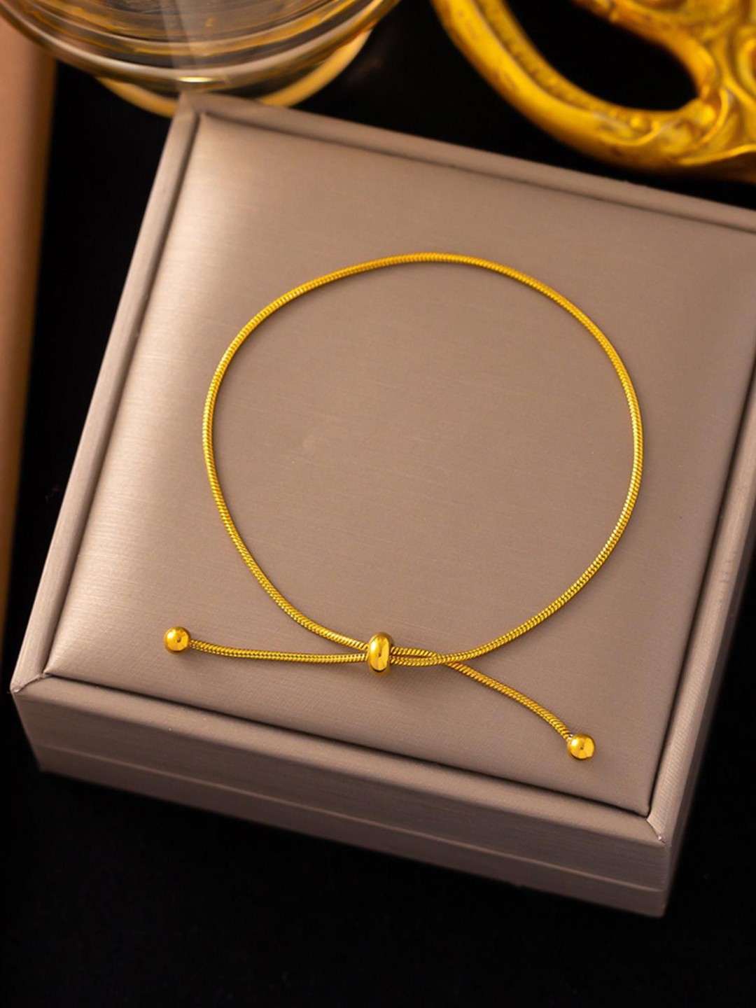 

MYKI Gold-Plated Stainless Steel Kada Bracelet