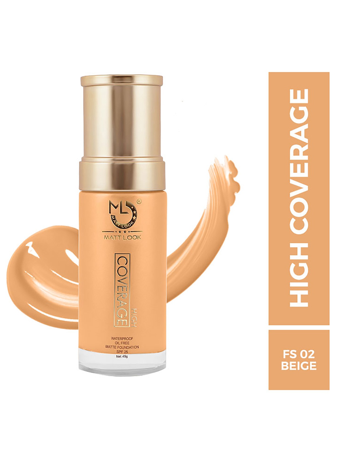 

MATTLOOK High Coverage Waterproof Oil Free Matte Foundation SPF 25 - Beige