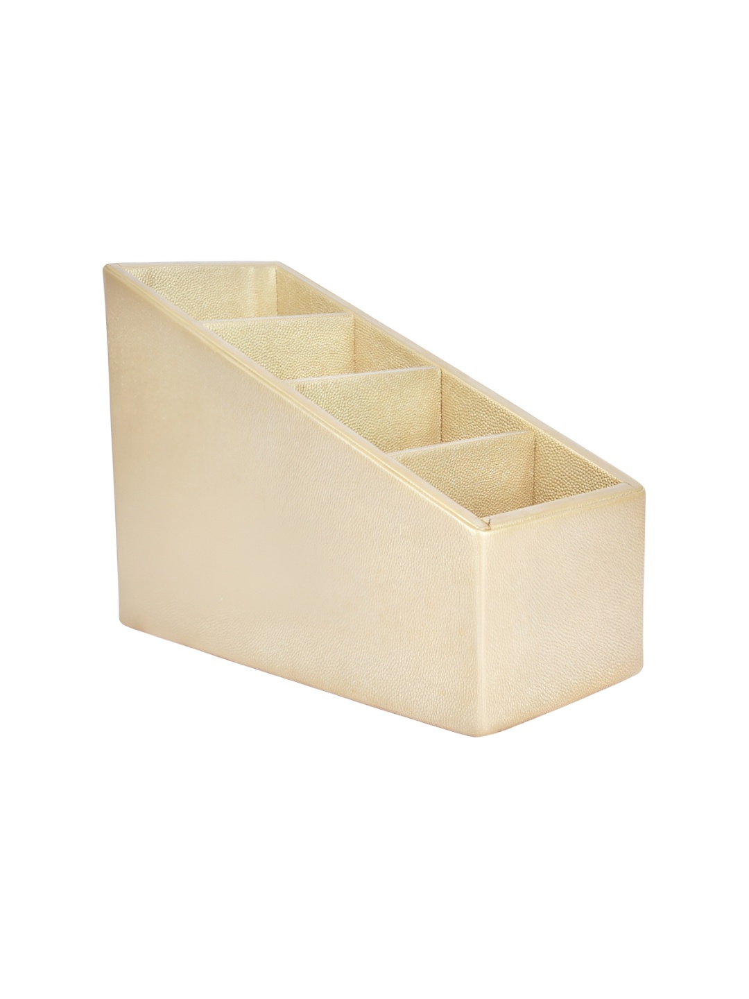 

Premsons Gold Toned Remote Holder Organiser, Beige