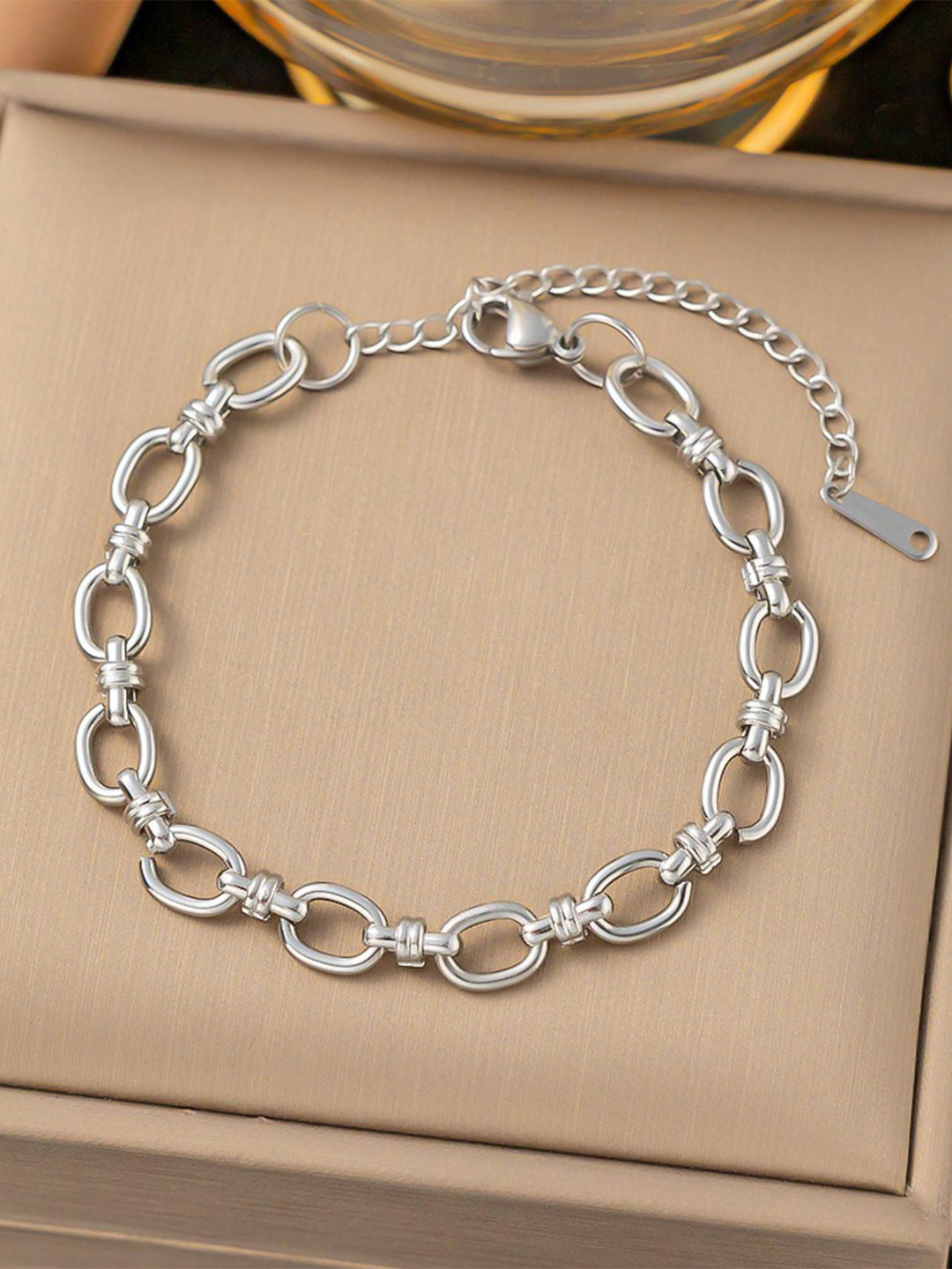 

MYKI Stainless Steel Wraparound Bracelet, Silver