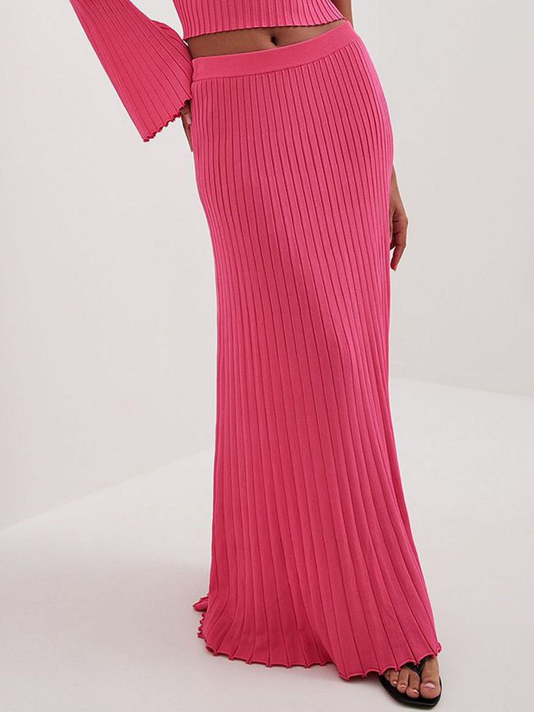 

LULU & SKY Women Slip-On A-Line Maxi Skirts, Rose