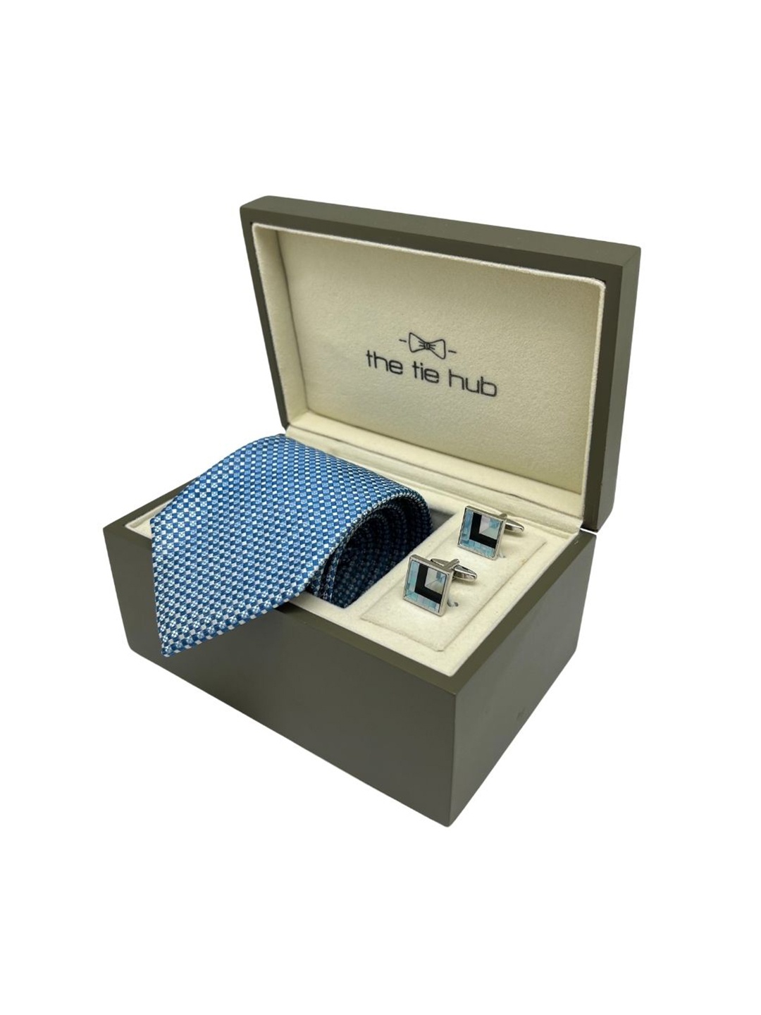 

The Tie Hub Men Accessory Gift Set, Blue