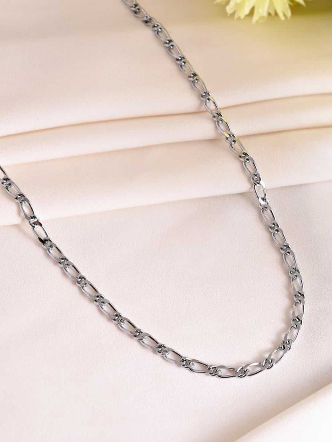 

VOJ Men Silver-Plated Stainless Steel Link Chain