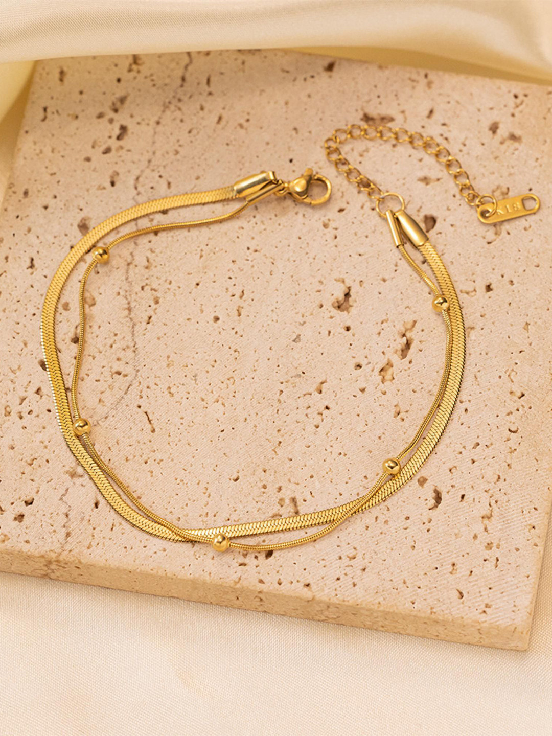 

MYKI Gold-Plated Stainless Steel Wraparound Bracelet