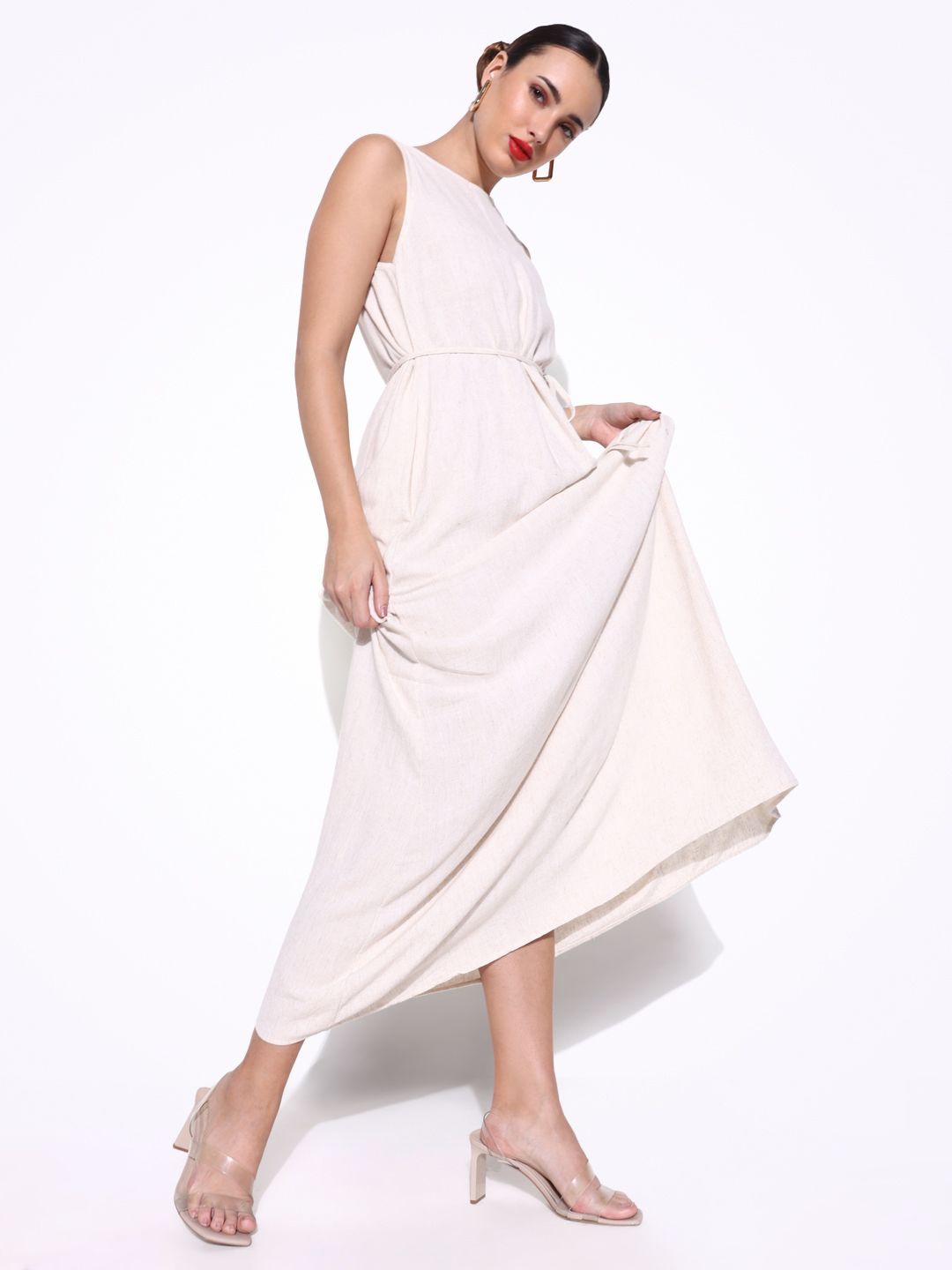 

SHOWOFF Women Maxi Dress, Cream