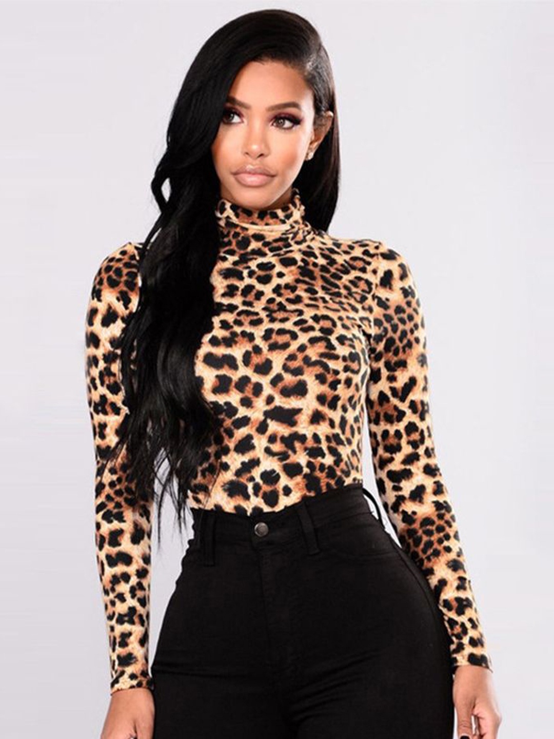 

LULU & SKY Women Animal Printed Long Sleeves Top, Mustard